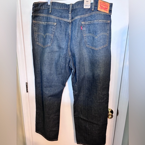 Levi's 559 Relaxed Straight Fit Dark Blue Jeans - Picture 3 of 7